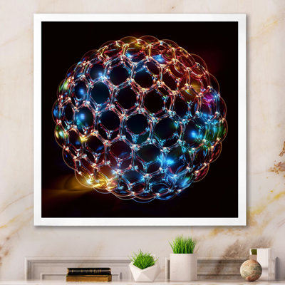 Circulare Gold Infinity Matrix I - fractales, impressions d'art mural