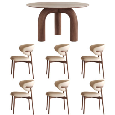 Excellente table et chaise de salle à manger confortable