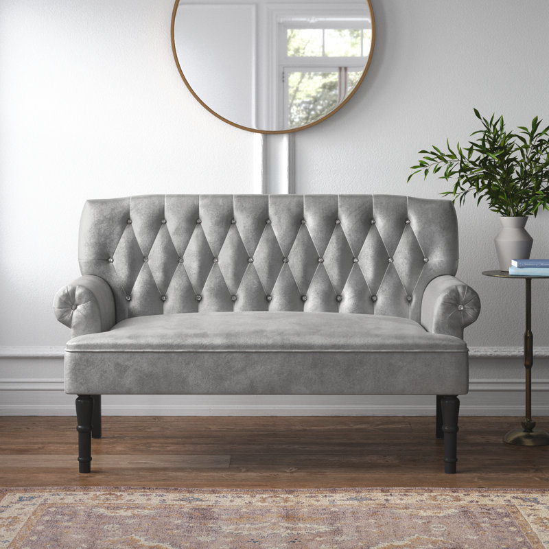 59.3'' Velvet Settee