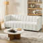 Anorea 180cm W Modern Boucle Fabric Channel Tufted Sofa-126533283