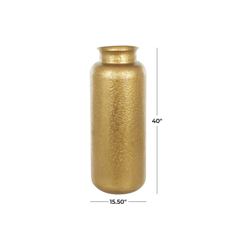 Grand vase décoratif Yasuri, H 40 po x l 15,5 po x P 15,5 po
