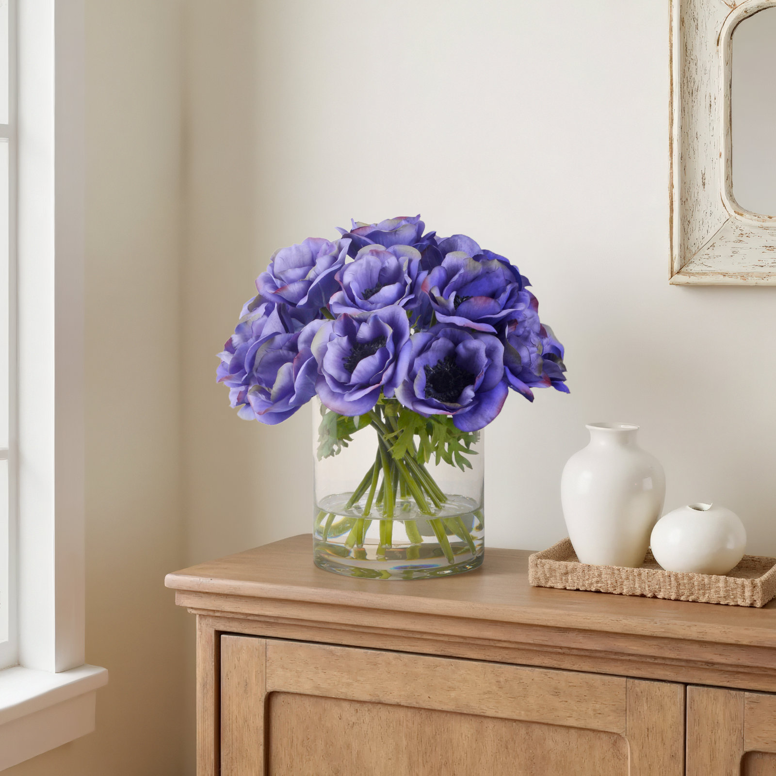 Poppy Floral Arrangement, Blue