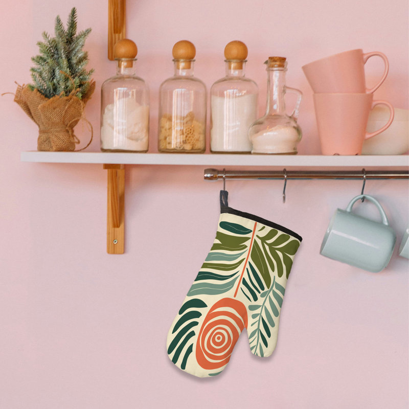 Creative Bloom Oven Mitt Cotton Twill