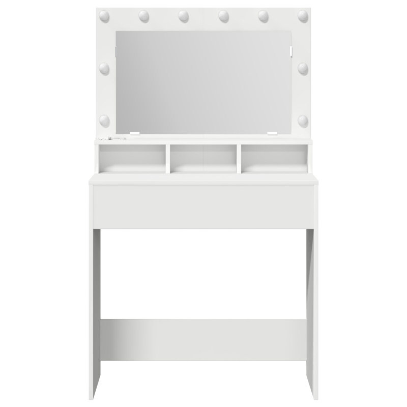 Storage Vanity Table, White