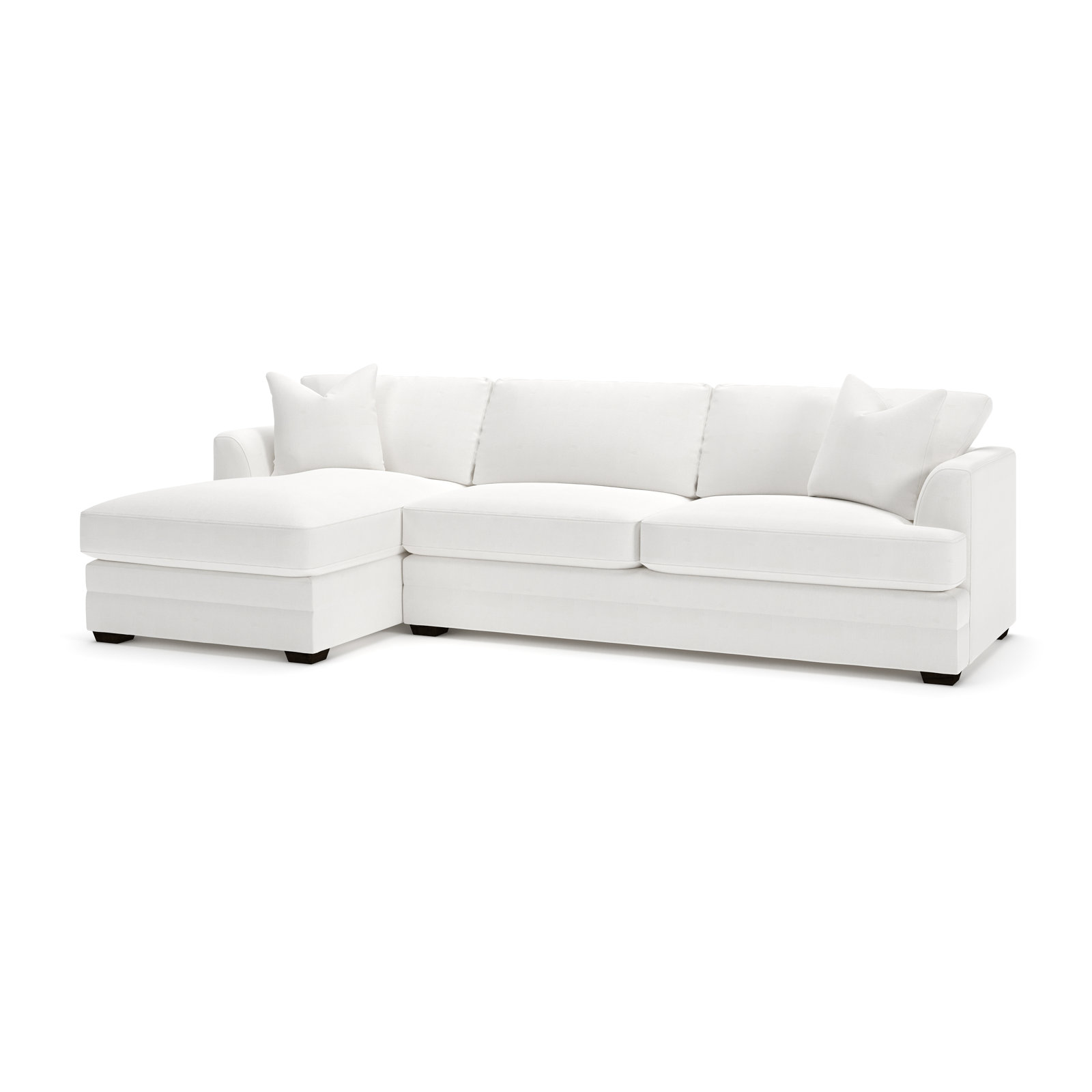 Edan Chaise Sectional, Left Hand Facing, Drusky Moonglow Sustain® Basketweave