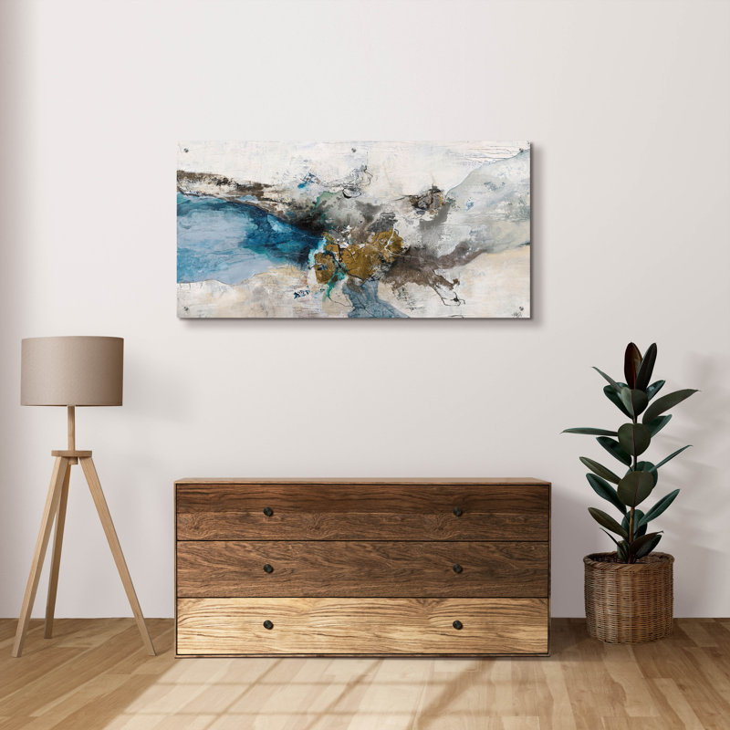«Night Blue» par Design Fabrikken, art mural en acrylique, H 24 po x l 48 po