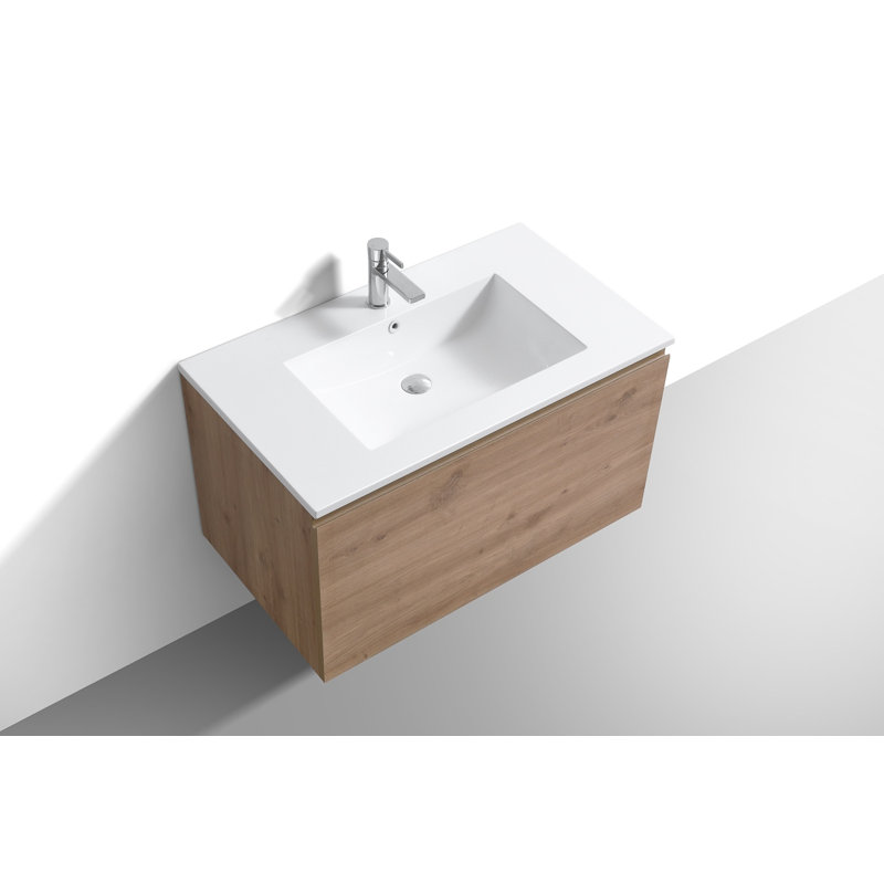 Ensemble de meuble-lavabo simple mural 36 po Carolgene