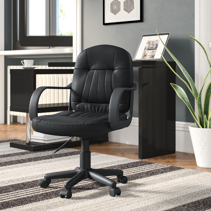 Chaise de travail en similicuir Payne