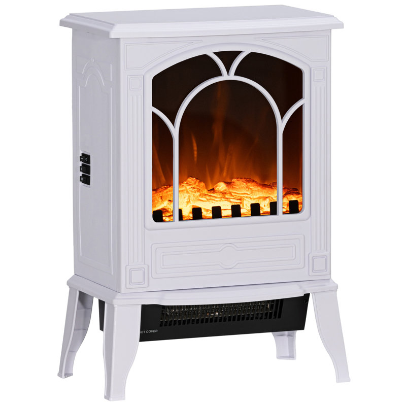 Poêle électrique avec protection contre la surchauffe 750W / 1500W Blanc, Blanc