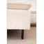Canapé modulaire en L en forme de L avec méridienne droite (méridienne faisant face à gauche), beige