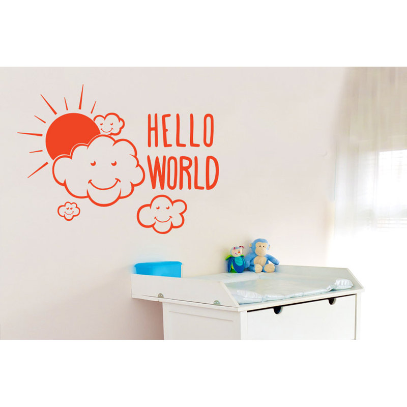 Wall Decal, Medium, Orange