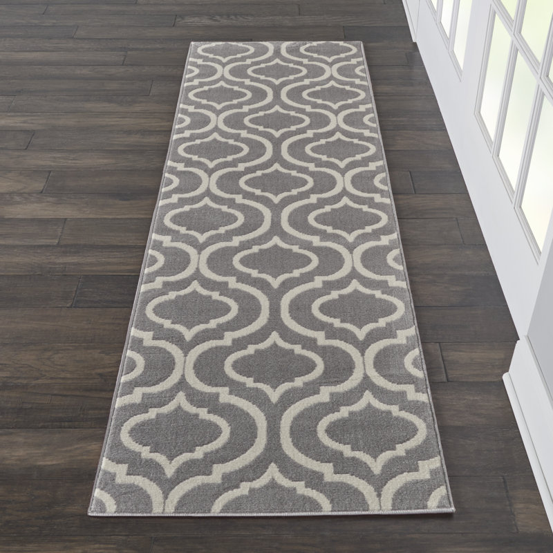 Tapis gris Sheron, Tapis de couloir 2 pi 3 po x 7 pi 3 po