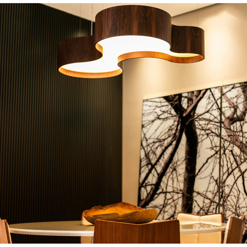 1 - Light LED Pendant, Charcoal