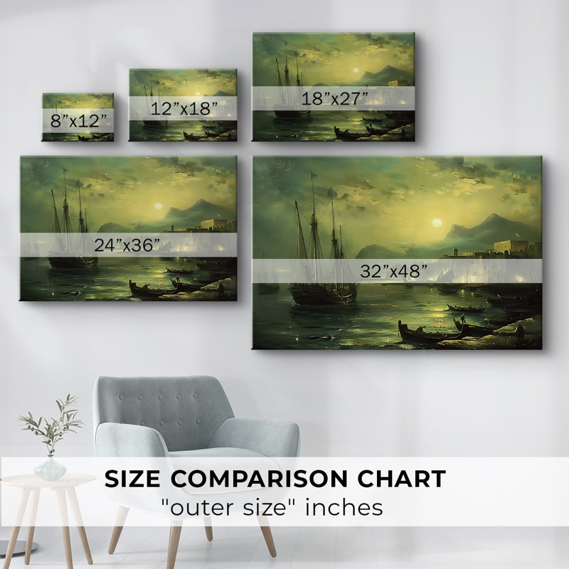 Série paysage - CLXVI - Cavas enveloppés de galerie, 32 x 48