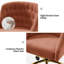 Chaise de travail en velours Doreen-1297583133