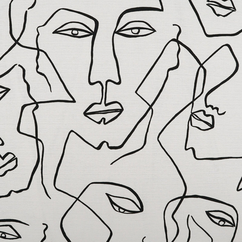 Coussin décoratif Face Up, Blanc, Carré 24 po