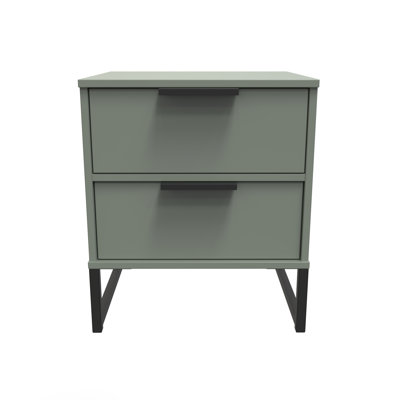 Turah 2 Drawer Bedside Cabinet (Ready Assembled)