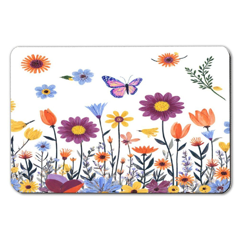 Colorful Wildflowers Bath Mat, 16 x 24 inch