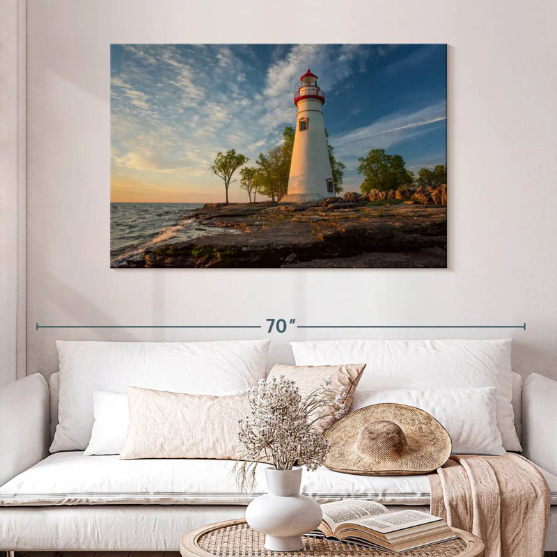 Aletra - phare de Marblehead Aglow, H 32 po x l 48 po