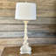 41" Resin Table Lamp With White Shade
