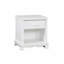 Table de chevet contemporaine blanche