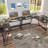 Lacey L-Shaped Metal Base Computer Desk-225453994