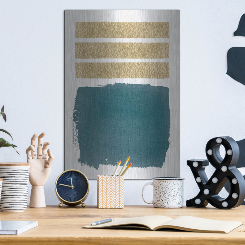 Art mural en métal Ebern Designs «Mirror 2» par Moira Hershey, H 16 po x l 12 po