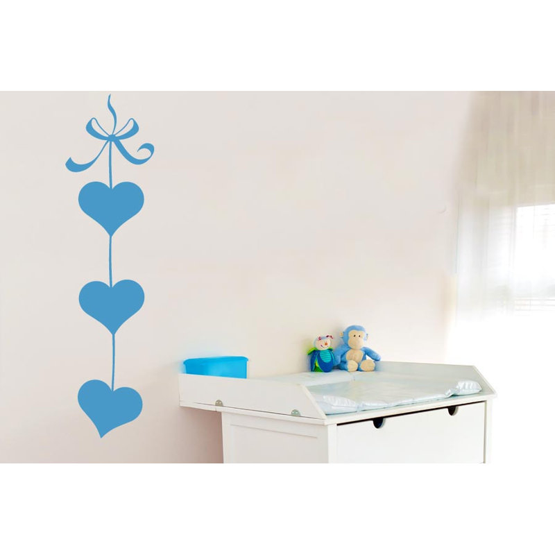Abstract Non-Wall Damaging Wall Decal, Blue, Medium
