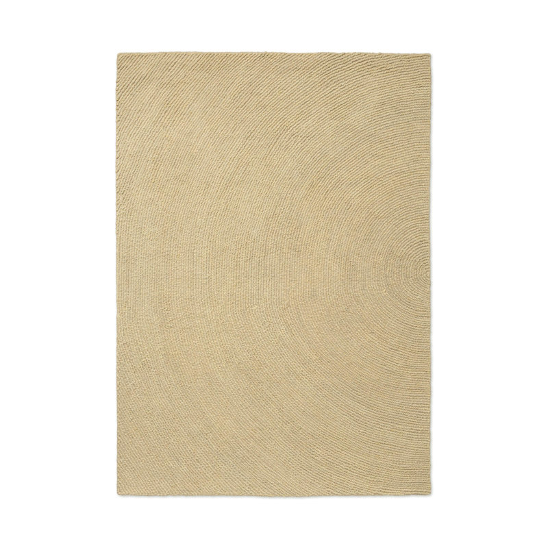 Hand Tufted Wool Area Rug in Sand, Rectangle 8'2" x 11'6"