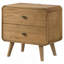Table de chevet 2 tiroirs Light Ash-2125766176