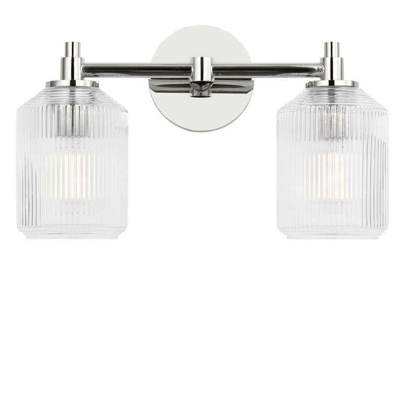 Barstow Bath, 9" H x 15" W x 6.125" D, Polished Nickel