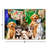Playful Pups 8X6 Lighted Tabletop Canvas