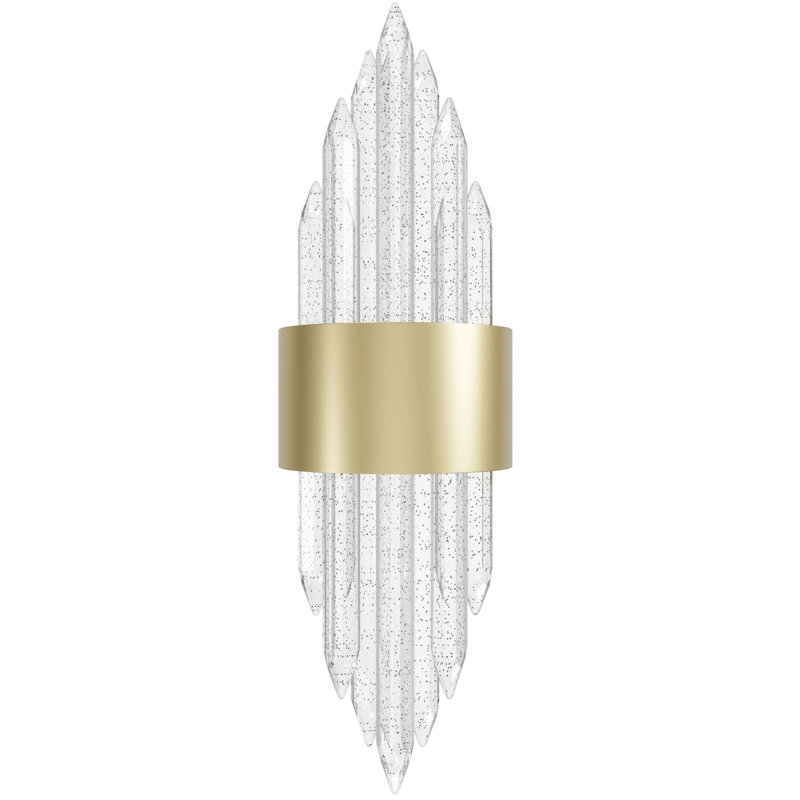 Plafonnier encastré 1 lumière Aspen, Laiton brossé
