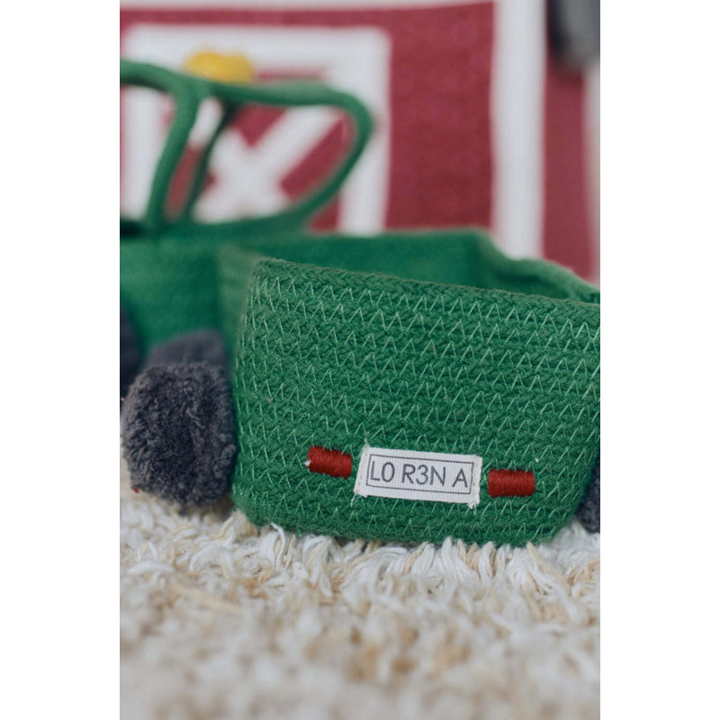 Growing Up On A Farm Handmade Fabric Decorative Basket