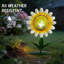 Statue solaire de jardin avec marguerite solaire
