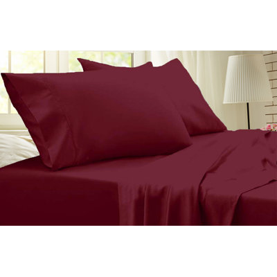 Ensemble de draps en rayonne de bambou de qualité supérieure 4 pièces