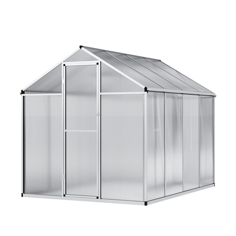 Callida Hobby Greenhouse, Sliver, 194.5cm H x 185cm W x 246.6cm D