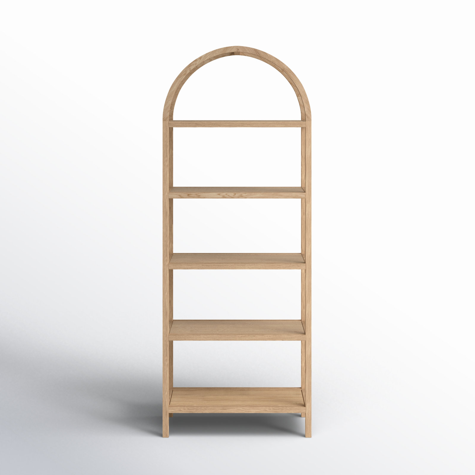 Mishra 30" Oak Bookcase, Natural