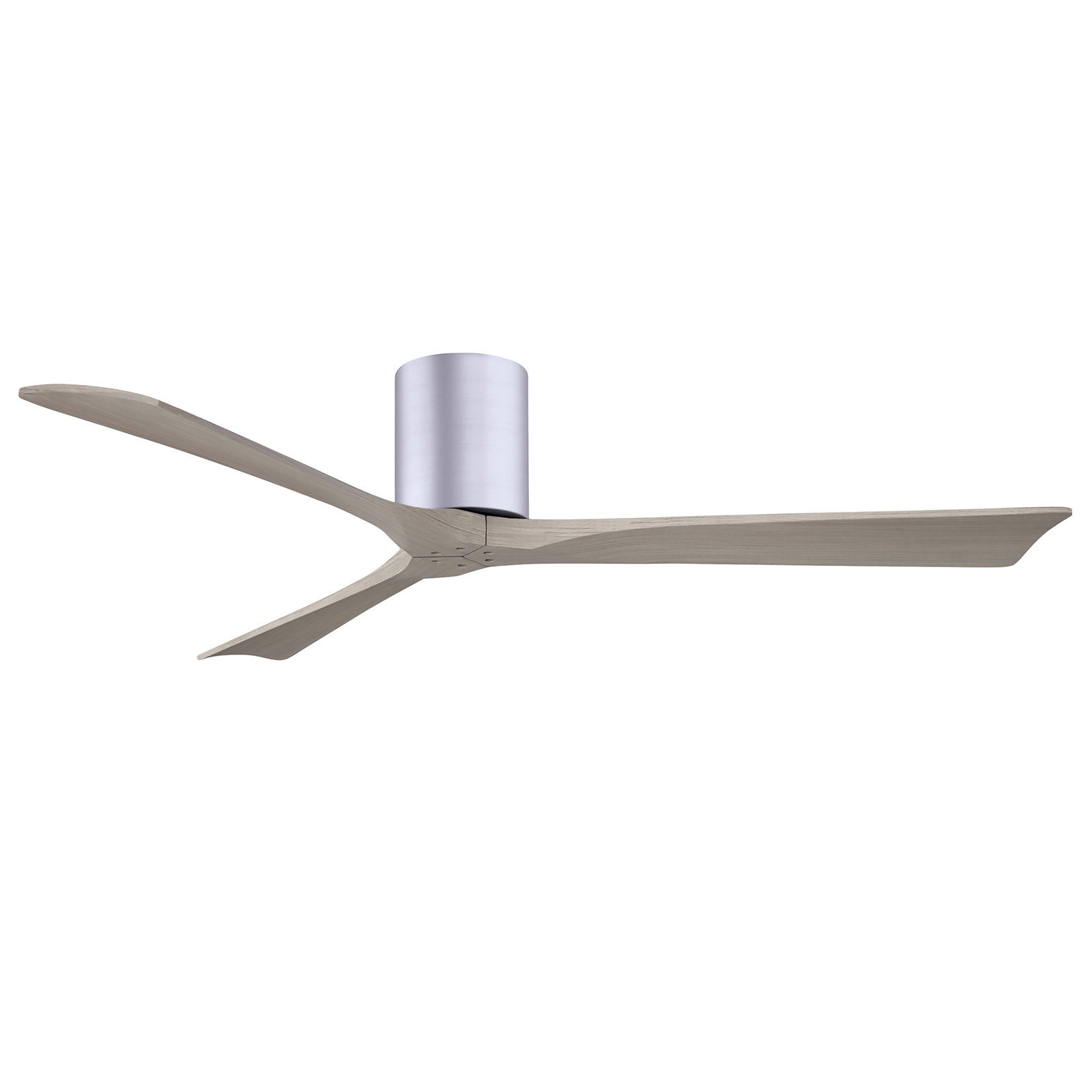 Olivier 3 Blade Ceiling Fan, Brushed Nickel, Gray Ash Tone, 60"