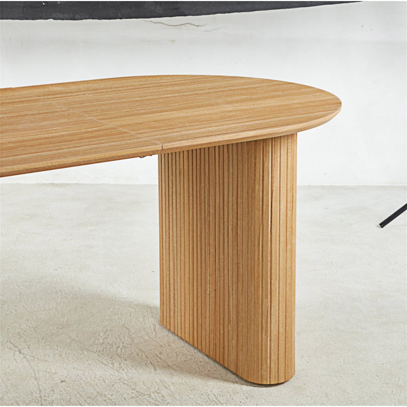 Table basse extensible, Chêne