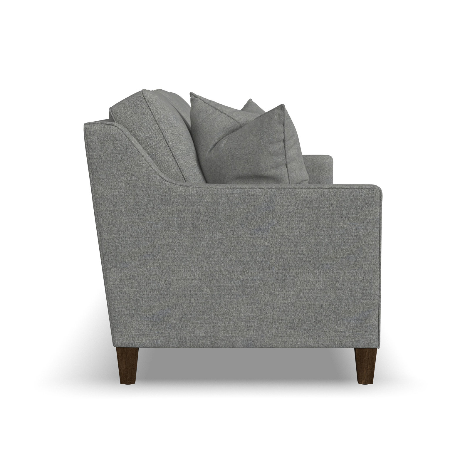 Finnegan Sofa, Pebble Silver Polyester Blend