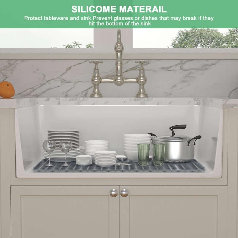 Silcone 26" x 14" W Silicone Non-Slip Mat