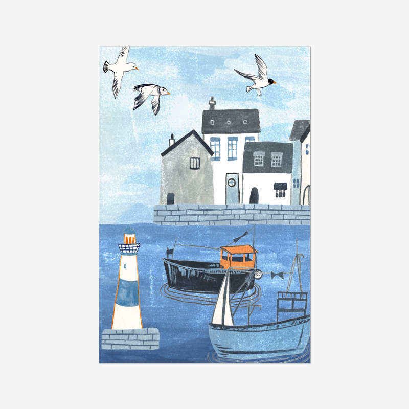 Sailors Rest IV by Melissa Wang - Painting, 46cm H x 30cm W, Paper Print