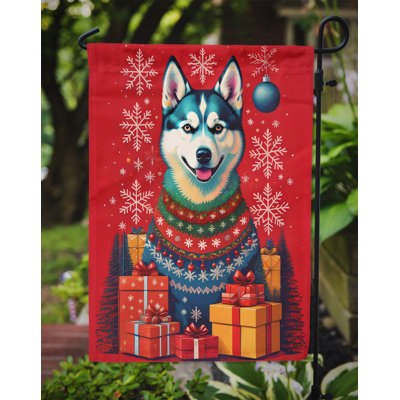 Drapeau de jardin en polyester double face H 15,5 po x l 11,25 po