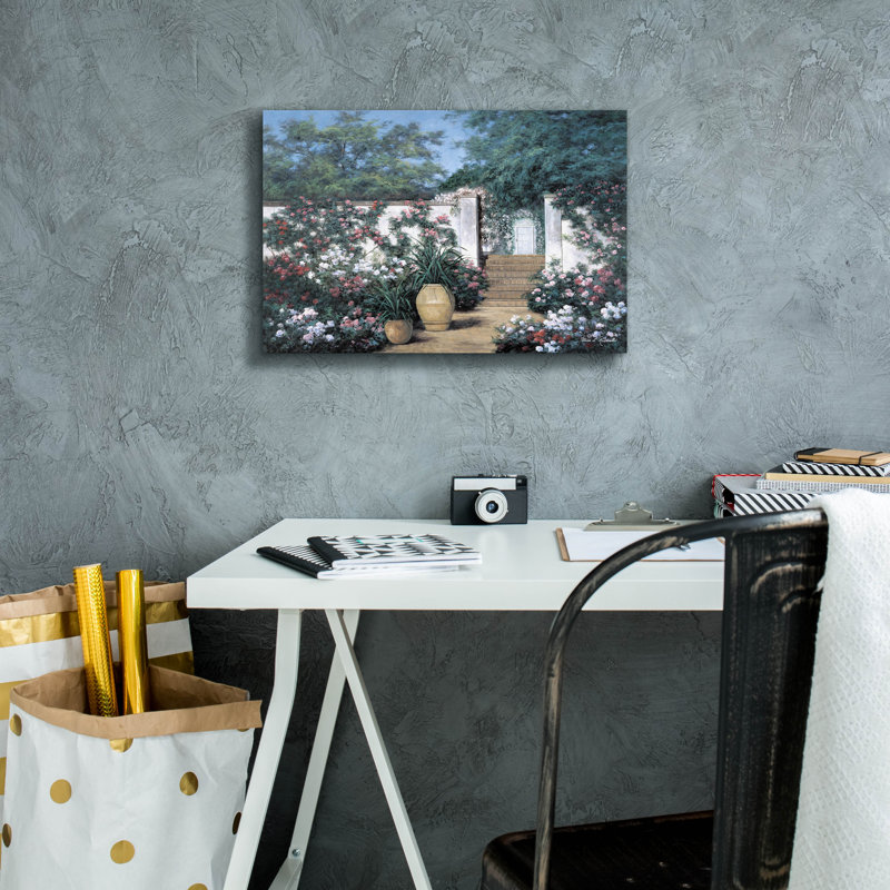 «Jardin de fleur» par Diane Romanello, H 12 po x l 18 po