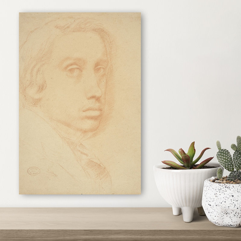 Autoportrait, vers 1855. Estampe d'art mural abstraite contemporaine., H 18 po x l 12 po