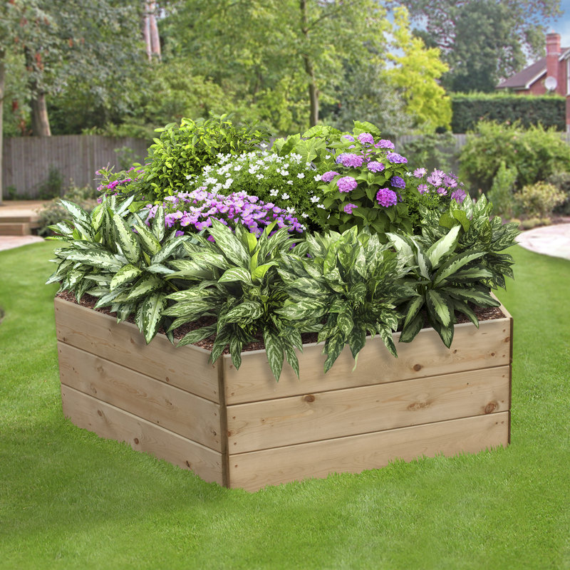 Pentagonal Raised Bed 45cm High, 90cm each side
