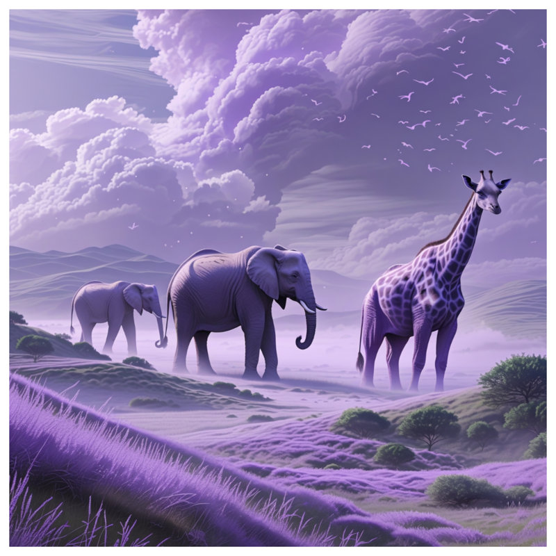 Édredon mauve Savannah, Lit simple