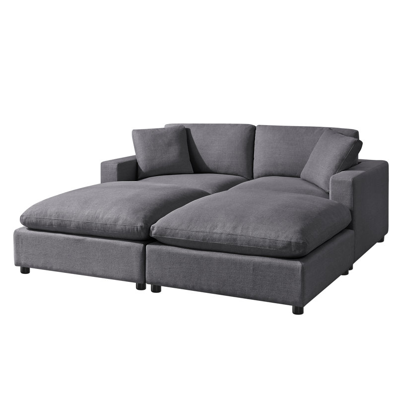 Vinessa Modular Sectional - 4-Piece Chofa, Gray Polyester