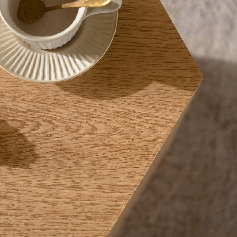 Table de bout hexagonale Nature Wood Grain